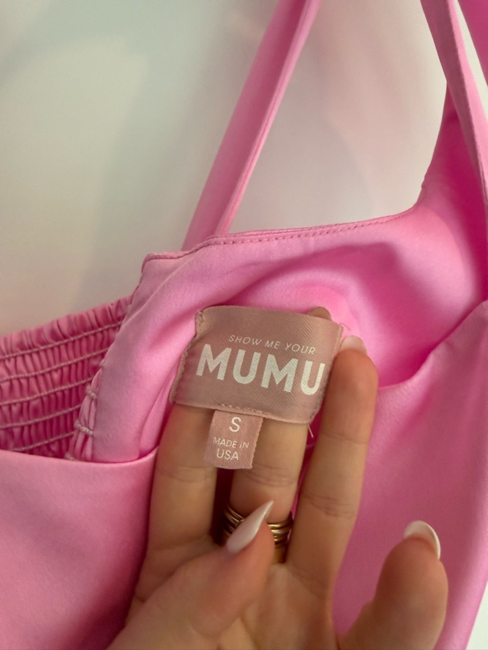 Show Me Your Mimi, Pink Tie-Shoulder Midi Dress - Picture 3 of 5
